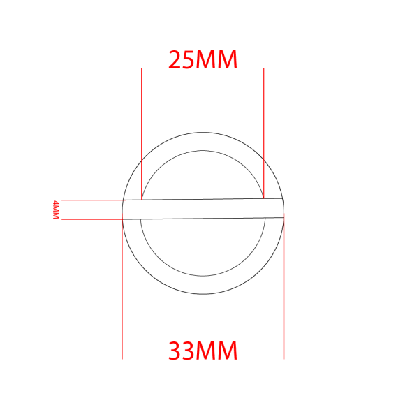 stegring-25 Stop / steg ring 25mm