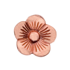Perlina scorrevole fiore Rose Oro