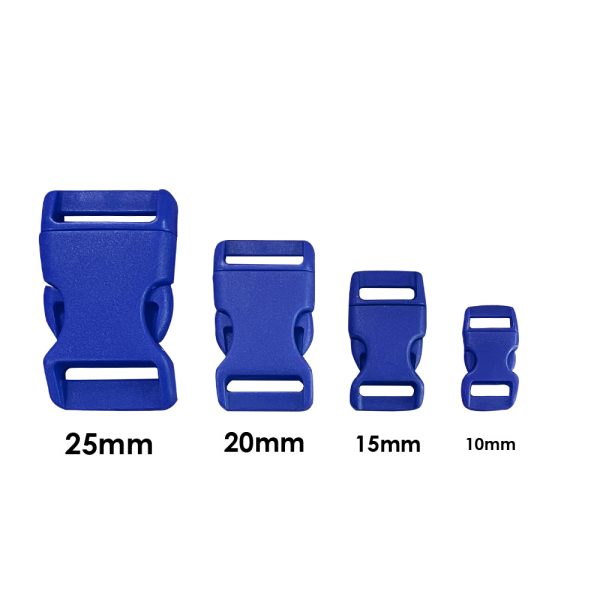 buckles-allemaal-blauw plastica buckle steeksluiting 20MM Blauw