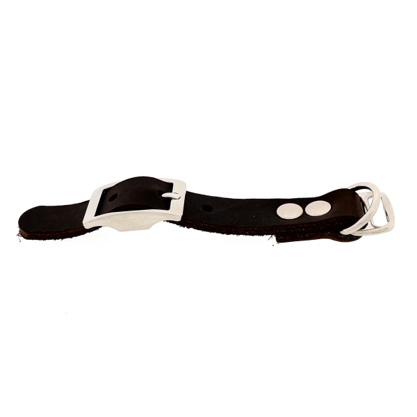 Adattatore in pelle ingrassata 19MM Marrone scuro Adattatore in pelle ingrassata 19MM Marrone scuro