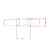 buckle-maten-15mm plastica buckle steeksluiting 15MM Zwart