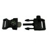 Survival Buckle 11MM Kunststoff mit Feuerstein und Pfeife und Kompass Survival buckle steeksluiting 11MM