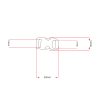 buckle-maten-10mm plastica buckle steeksluiting 10MM Zwart