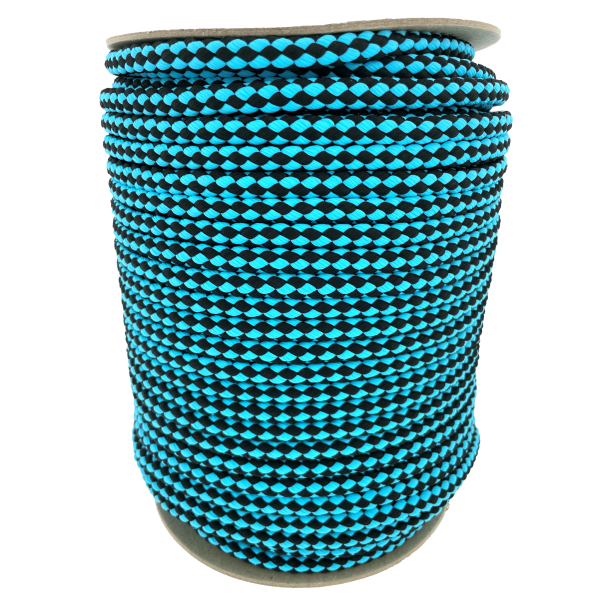 10MM Nylon Guinzaglio per cani Cyan scuro Checkers 10MM Nylon Guinzaglio per cani Cyan scuro Checkers