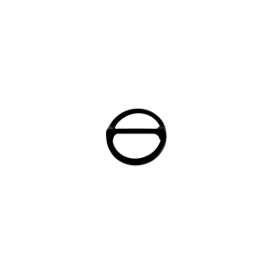 Stop / steg ring 16mm Zwart