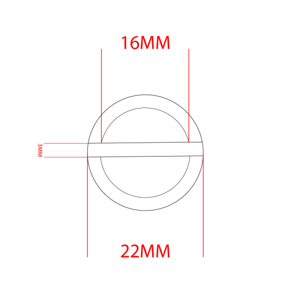 Stop / steg anello 16mm Stop / steg anello 16mm