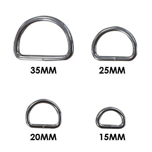 D-ring 15MM X 3MM Nickel