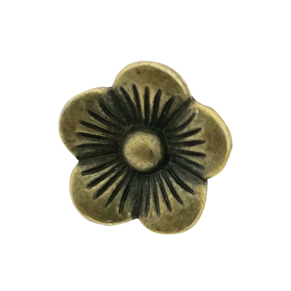 Perlina scorrevole fiore Bronzo