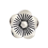 Perlina scorrevole fiore Argento Perlina scorrevole fiore Argento