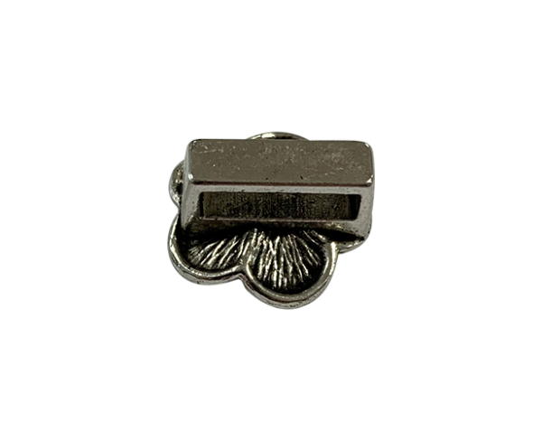Perlina scorrevole fiore Argento Perlina scorrevole fiore Argento