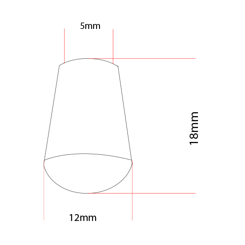 Koordeind zwart