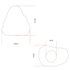 Kraal boeddha zittend