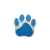 Paracord Perline a forma di zampa di cane Blu Paracord Perline a forma di zampa di cane Blu
