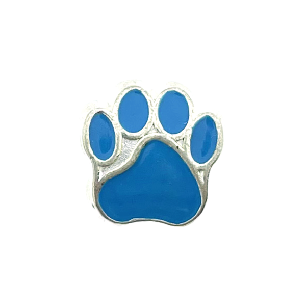 Paracord Perline a forma di zampa di cane Blu Paracord Perline a forma di zampa di cane Blu