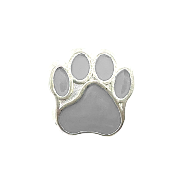 Paracord Perline a forma di zampa di cane Bianco Paracord Perline a forma di zampa di cane Bianco