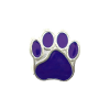 Paracord Perline a forma di zampa di cane viola
