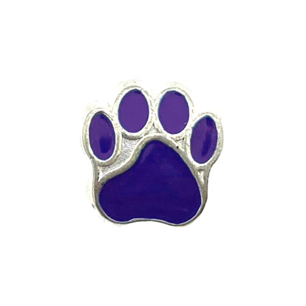 Paracord Perline a forma di zampa di cane viola