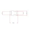 plastica buckle steeksluiting 15MM LOCK plastica buckle steeksluiting 15MM LOCK