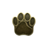 Paracord Perline a forma di zampa di cane Bronzo