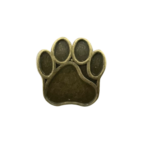 Paracord Perline a forma di zampa di cane Bronzo