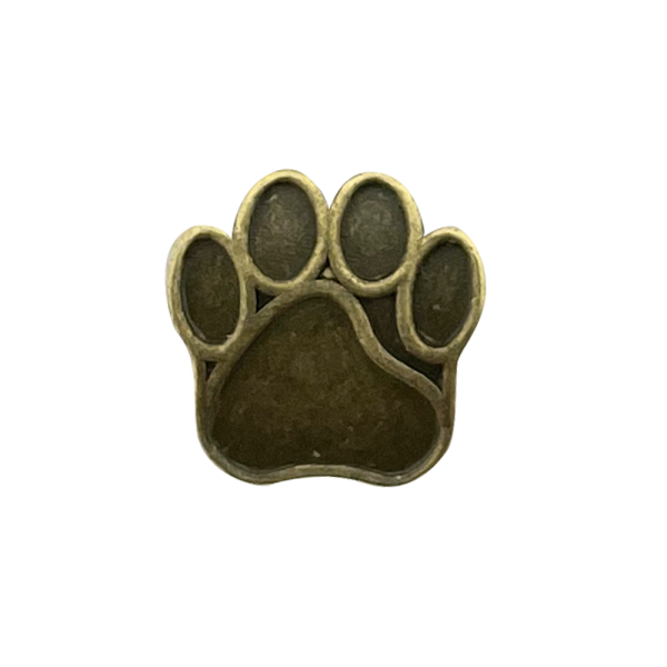 Paracord Perline a forma di zampa di cane Bronzo