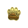 Paracord Perline a forma di zampa di cane Oro