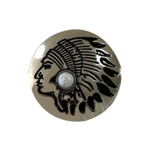 Concho indiaan wit 30MM