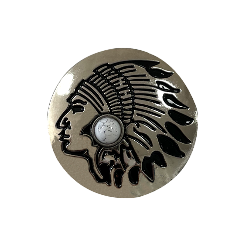 Concho indiaan wit 30MM Concho indiaan wit 30MM