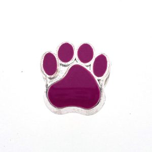 Paracord Perline a forma di zampa di cane Plum
