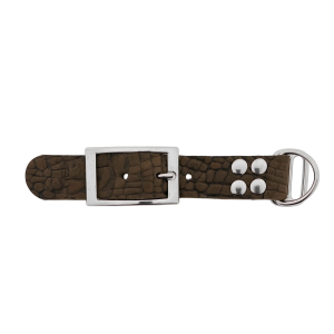 pelle di bufalo adapter 25MM Croco motief bruin pelle di bufalo adapter 25MM Croco motief bruin
