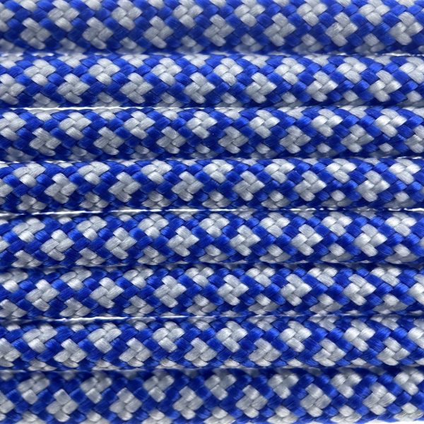 Paracord 550 type III Electric Blauw /Argento Grijs Diamond Paracord 550 type III Electric Blauw /Argento Grijs Diamond