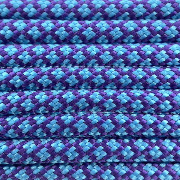 Paracord 550 type III Donker Cyan / Deep Paars diamond