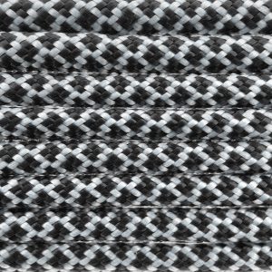 Paracord 550 type III Argento Grijs / Zwart diamond Paracord 550 tipo III Argento Grigio / Nero diamond