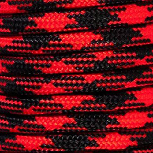 Paracord 550 tipo III Lumberjack Rosso / Nero Paracord 550 tipo III Lumberjack Rosso / Nero