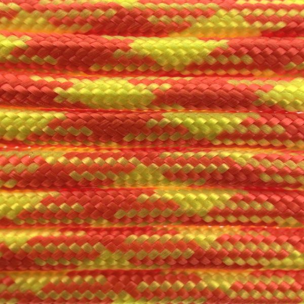 Paracord 550 tipo III Lumberjack Arancione / Giallo Neon Paracord 550 tipo III Lumberjack Arancione / Giallo Neon