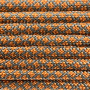 Paracord 550 tipo III Steel Grigio / Fox Arancione Diamond Paracord 550 tipo III Steel Grigio / Fox Arancione Diamond