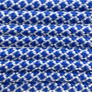 Paracord 550 tipo III Bianco / Royal Blu Diamond