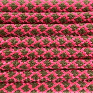 Paracord 550 tipo III Rosa Neon / Oro Marrone Diamond Paracord 550 tipo III Rosa Neon / Oro Marrone Diamond