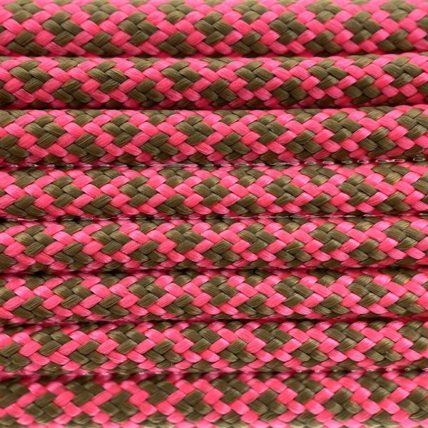 Paracord 550 tipo III Rosa Neon / Oro Marrone Diamond Paracord 550 tipo III Rosa Neon / Oro Marrone Diamond