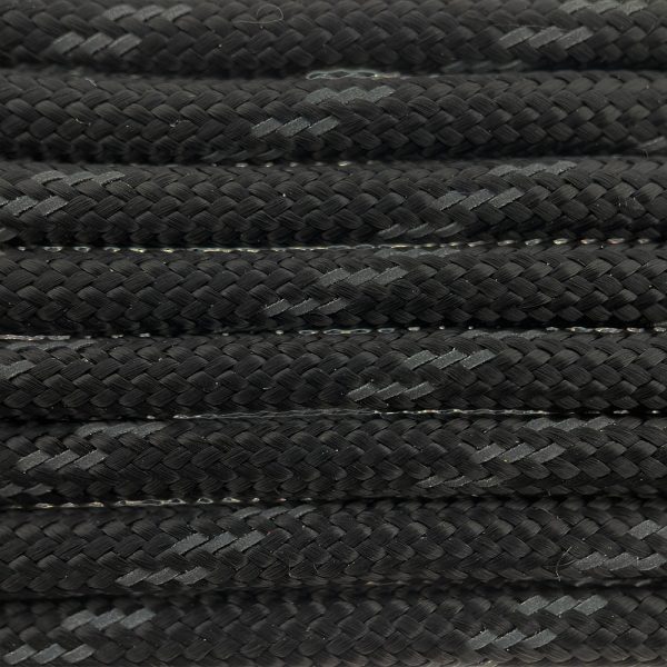 Paracord 550 type III Zwart Reflective Paracord 550 tipo III Nero Reflective