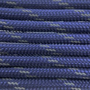 Paracord 550 tipo III Navy Blu Reflective