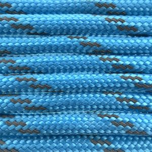 Paracord 550 tipo III Cyan scuro Reflective