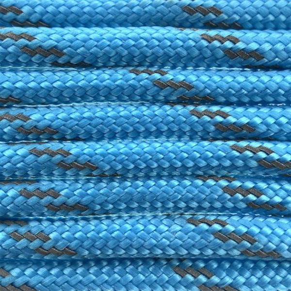 Paracord 550 tipo III Cyan scuro Reflective