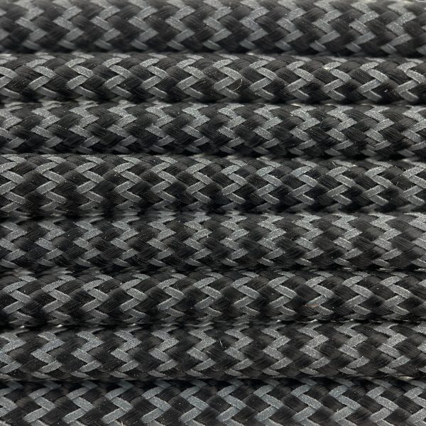 Paracord 550 type III Ultra reflective & Zwart Shockwave Paracord 550 type III Ultra reflective & Zwart Shockwave