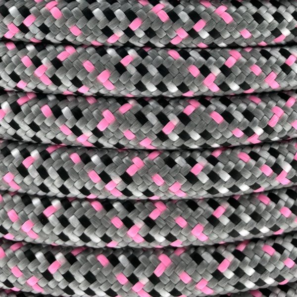 10MM PPM Touw Tartan Fuchsia & Charcoal Grijs 10MM PPM Touw Tartan Fuchsia & Charcoal Grijs
