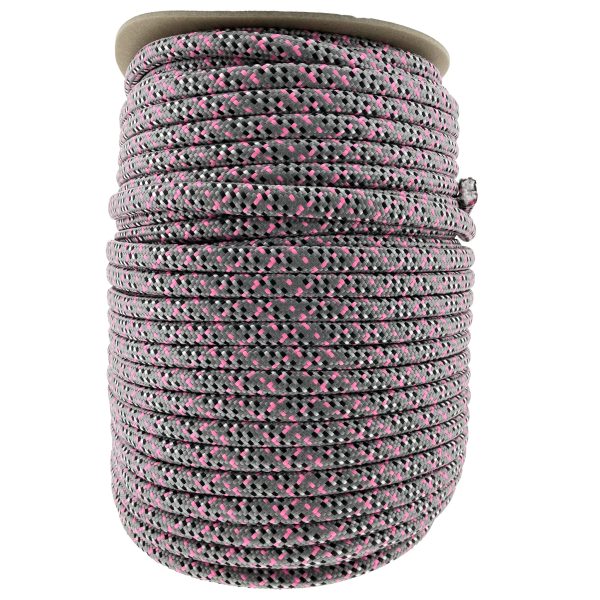 10MM PPM Touw Tartan Fuchsia & Charcoal Grijs 10MM PPM Touw Tartan Fuchsia & Charcoal Grijs