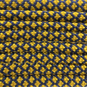 Paracord 550 tipo III Midnight Blu / Goldenrod Diamond Paracord 550 tipo III Midnight Blu / Goldenrod Diamond