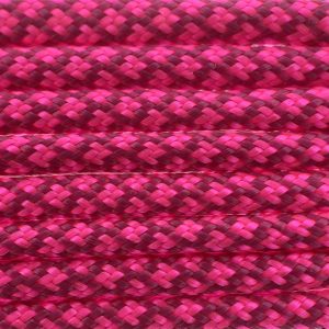 Paracord 550 tipo III Fuchsia / Ultra Neon Rosa Diamond Paracord 550 tipo III Fuchsia / Ultra Neon Rosa Diamond