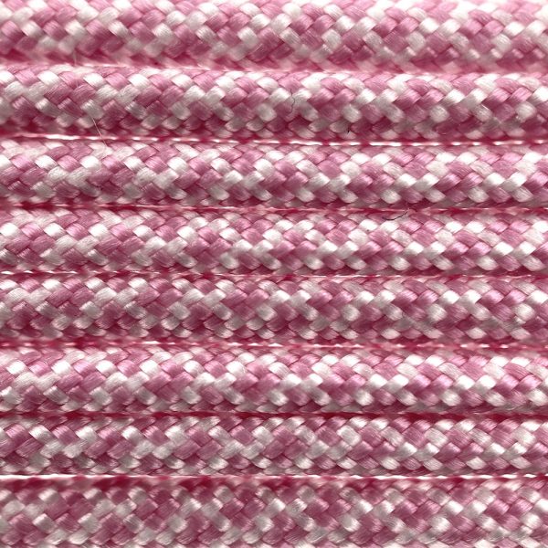 Paracord 550 tipo III Bianco / lavender Rosa Diamond