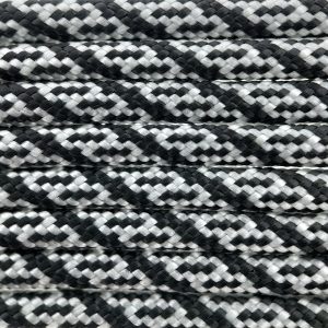 Paracord 550 tipo III Argento Grigio / Nero Helix DNA